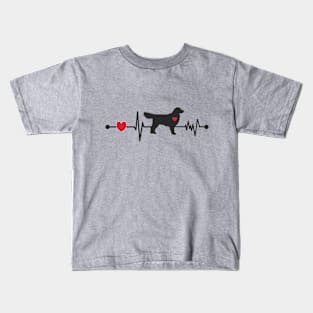 Golden Retriever Heartbeats Kids T-Shirt